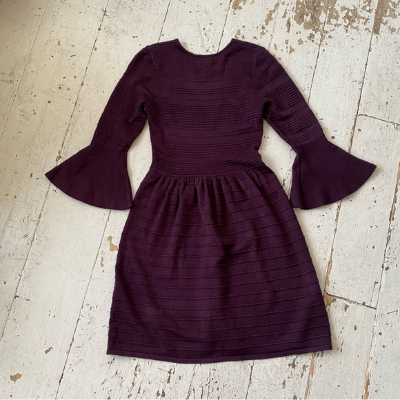 Vince Camuto Knit Textured BoHo Sweater Mini Dress - Picture 8 of 14